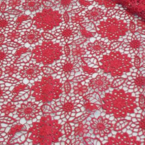 Ткань плетеное
 кружево цвет бордовый